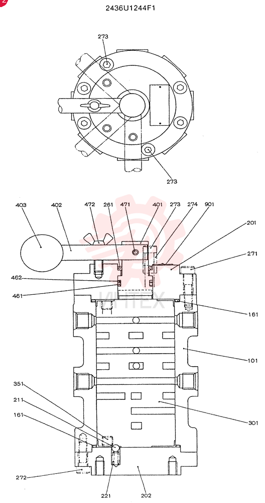 VALVE 2436U1244F1