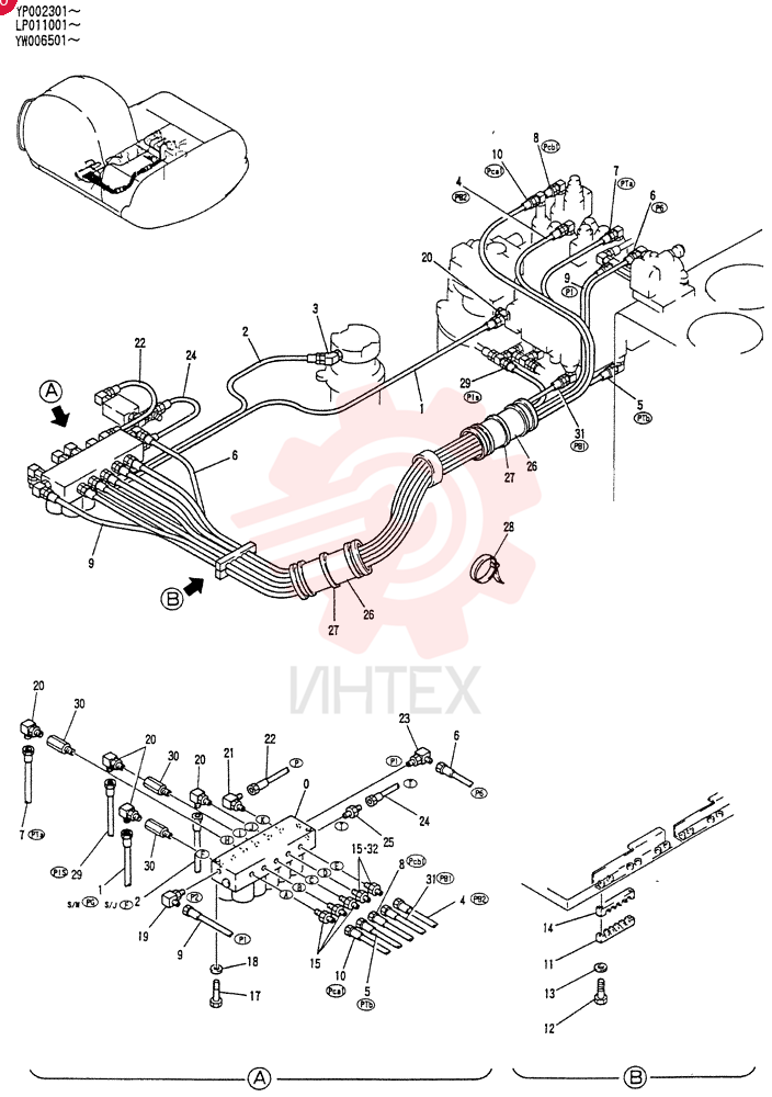 CONTROL LINES,VALVE YW64H00003F1