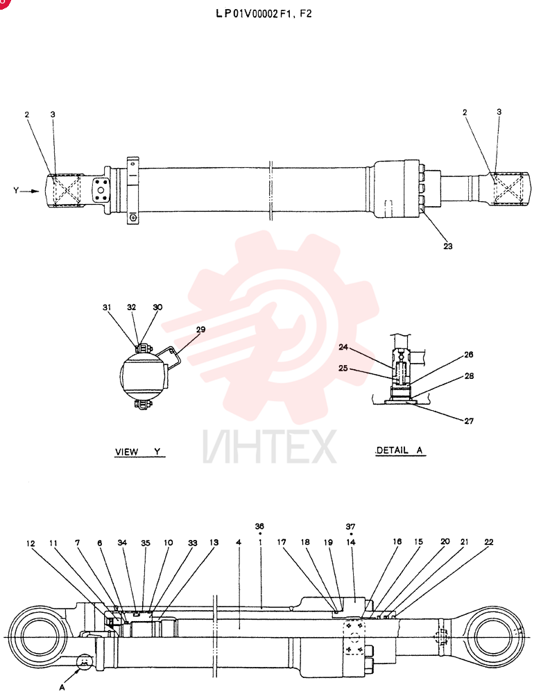 CYLINDER ASSY,ARM LP01V00002F1