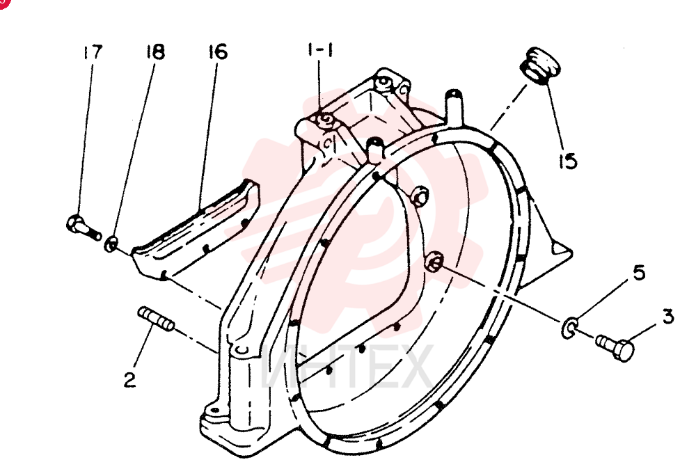 HOUSING; FLYWHEEL VI8943142721