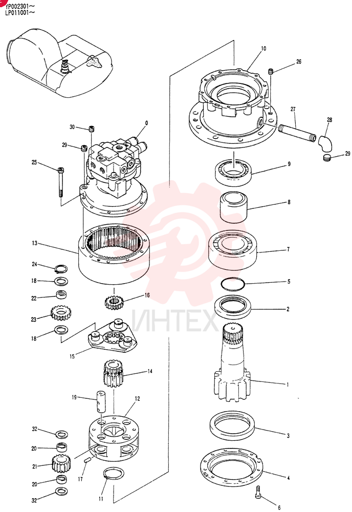 HYDRAULIC MOTOR LP32W00001F1