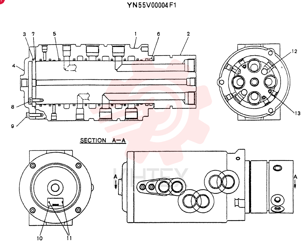 JOINT ASSY, SWIVEL YN55V00004F1