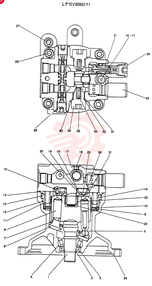 MOTO-REDUCTION GEAR YW32W00004F1