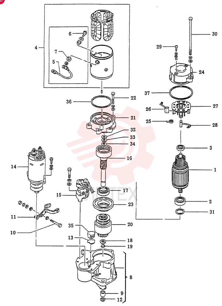 STARTING MOTOR VI8970298630 (2)