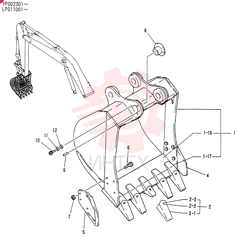 STD BUCKET ASSY LP61B00001F2