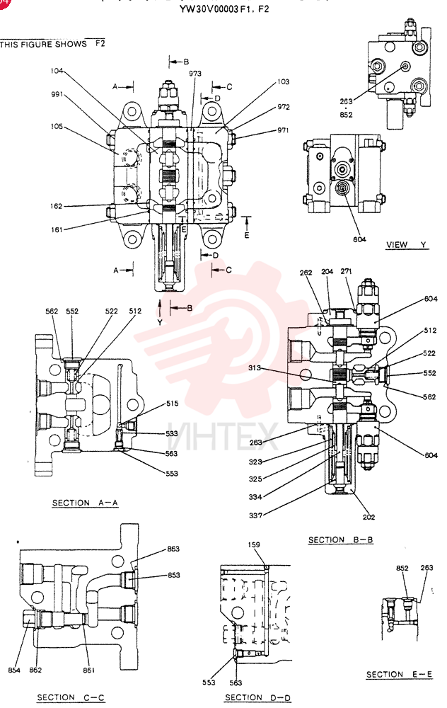 VALVE ASSY, CONTROL YW30V00003F1 (1)