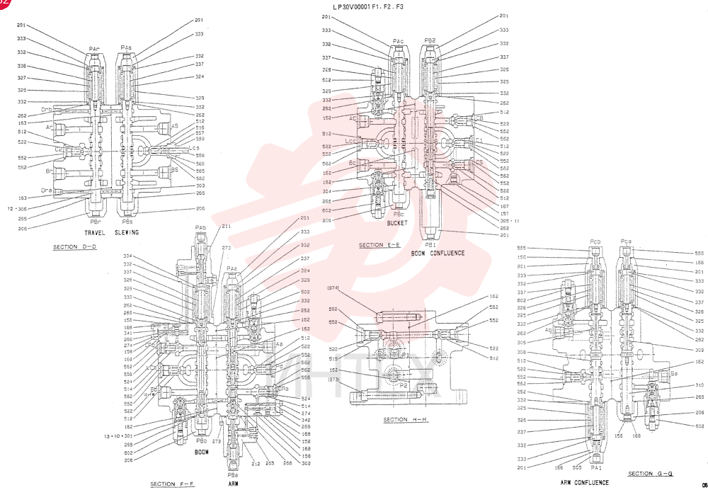 VALVE ASSY, CONTROL LP30V00001F1 (2)