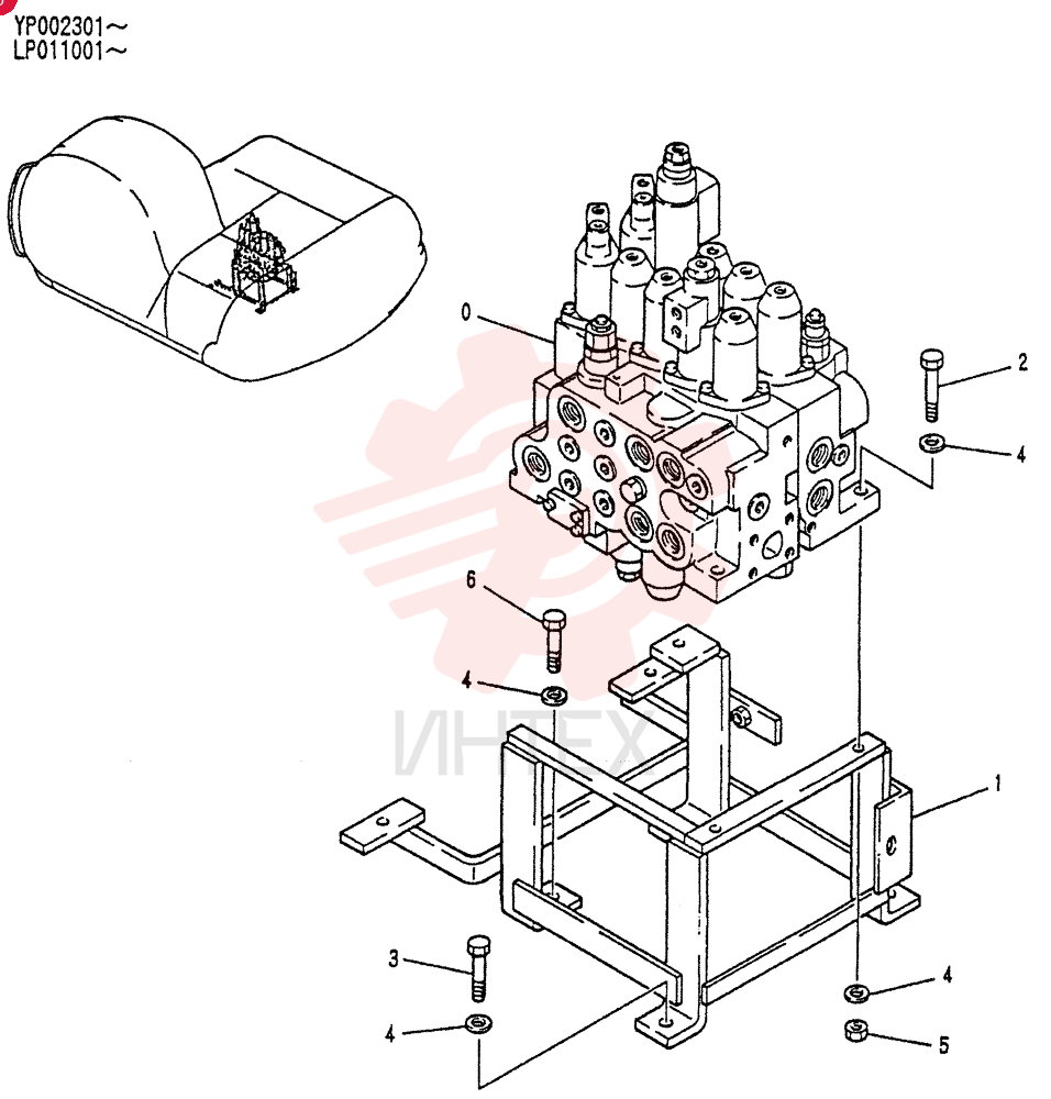 VALVE, CONTROL,SEE(HC01-01), Serial Range: YP002301-YP002362