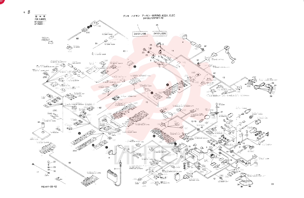Diagram, Wiring, APPLICABLE: YP01601-01628 LP05201-06768, Remarks: (Not Service)