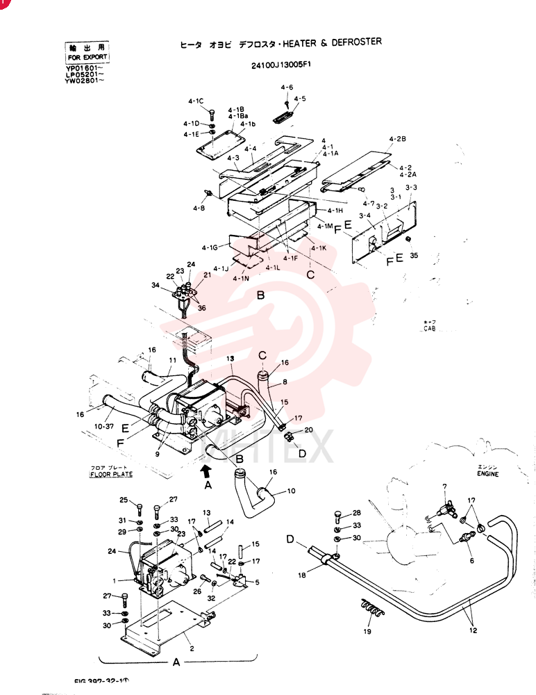 Схема (SK120LC) - MARK III EXCAVATOR ASN LP01601 (1/91-12/06) 2416P16228