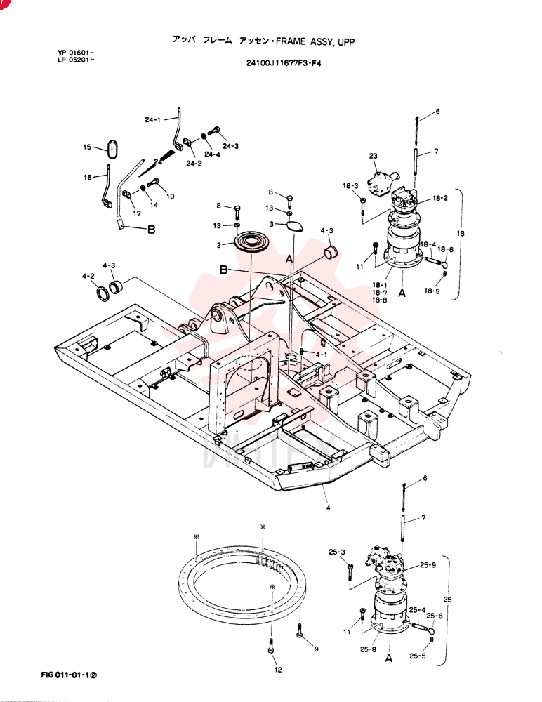 Схема (SK120LC) - MARK III EXCAVATOR ASN LP01601 (1/91-12/06) 24100J11677F3
