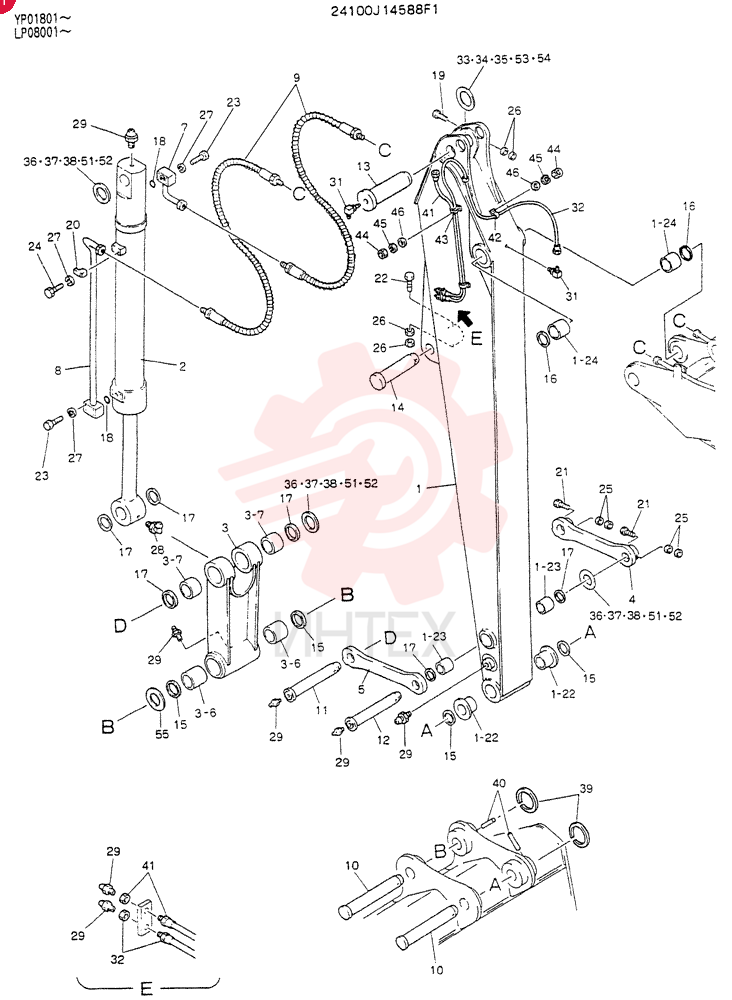 ARM ASSY, 3. 0M 24100J14588F1