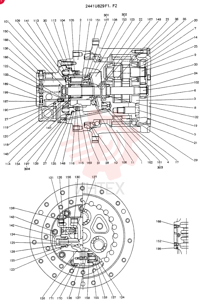 HYDRAULIC MOTOR 2441U829F1