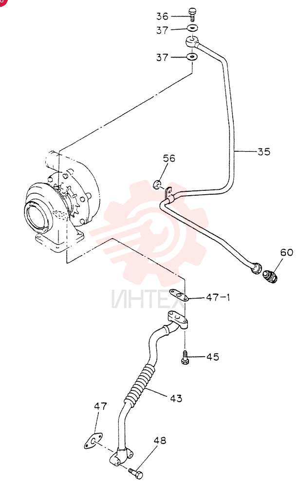 PIPE ASM .; OIL, OIL PUMP VI8941310600 (2)