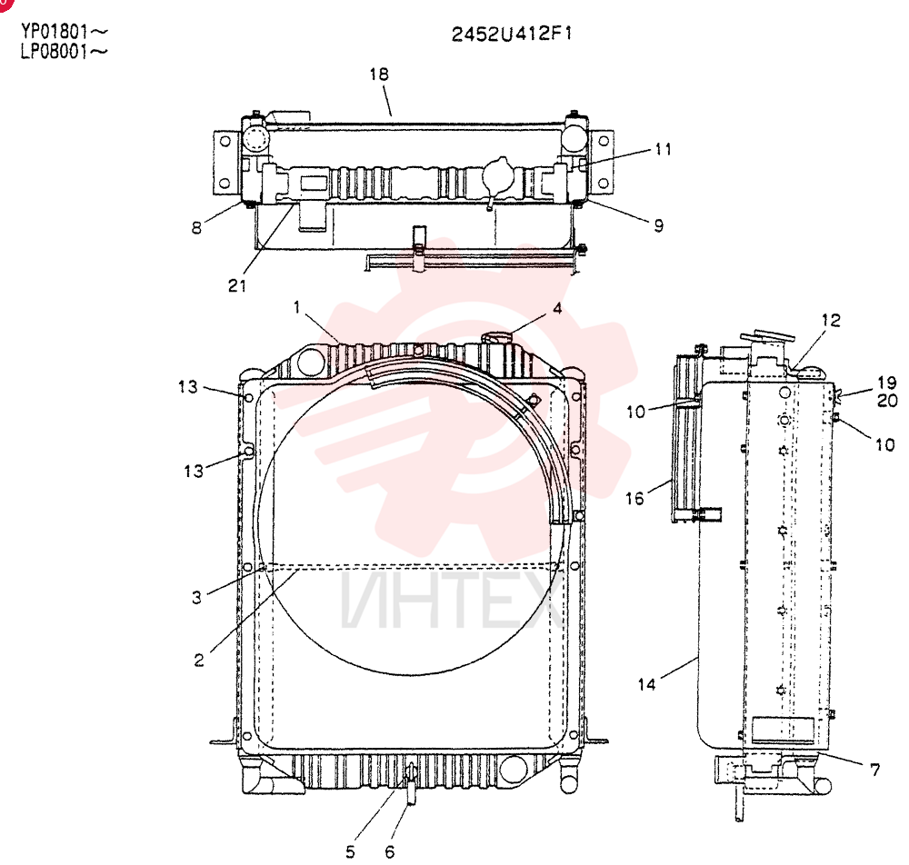 RADIATOR 2452U412F1