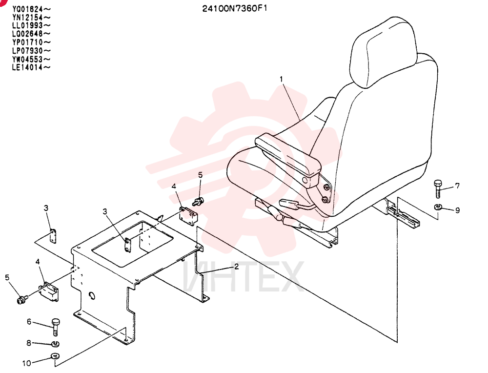 SEAT ASSY 24100N7360F1