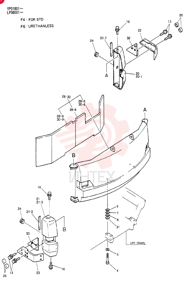 Схема (SK120LC) - MARK III EXCAVATOR ASN YP01801 (GLOBAL) (1/91-12/06) 24100J12143F4