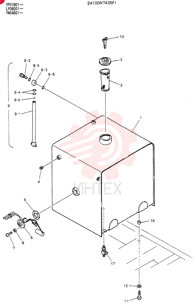TANK ASSY, FUEL 24100N7435F1