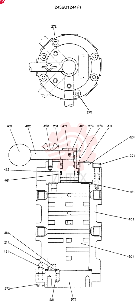 VALVE 2436U1244F1