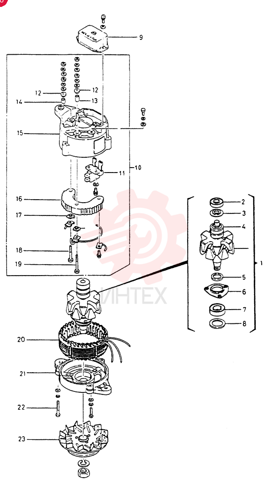 ALTERNATOR VI5812002121
