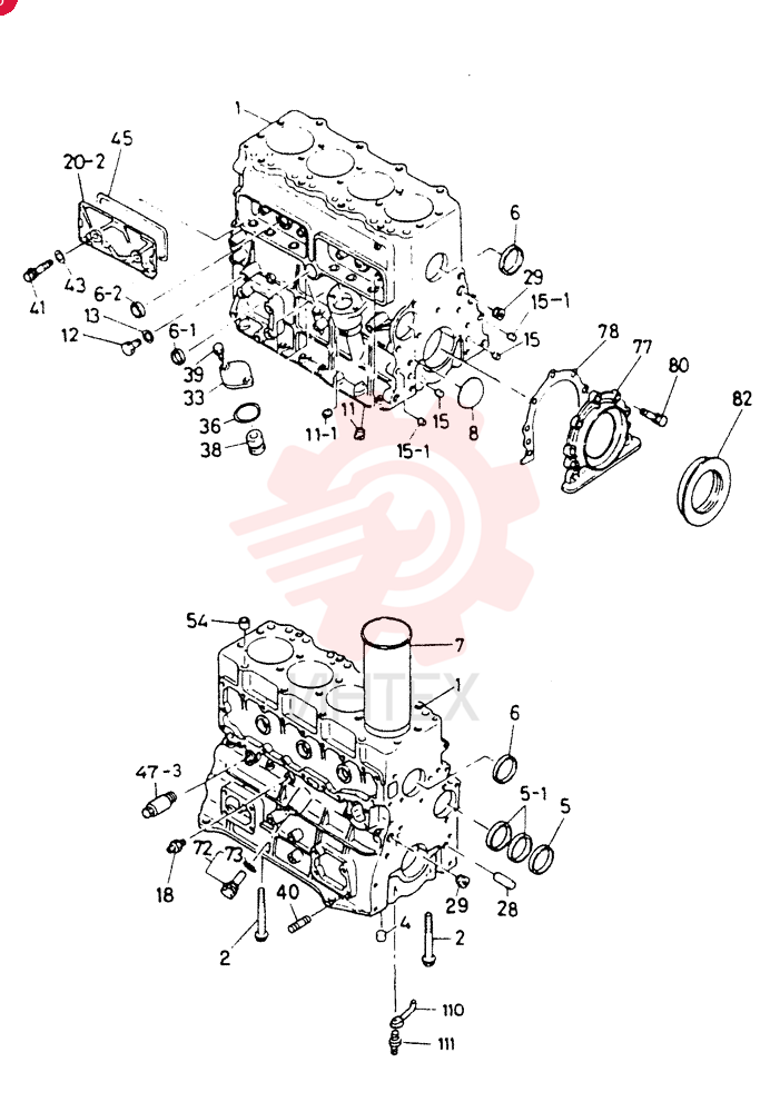 BLOCK ASM ., CYL. VI8941305355