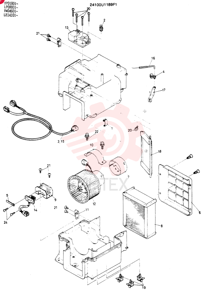 CASE ASSY 24100U1189F1