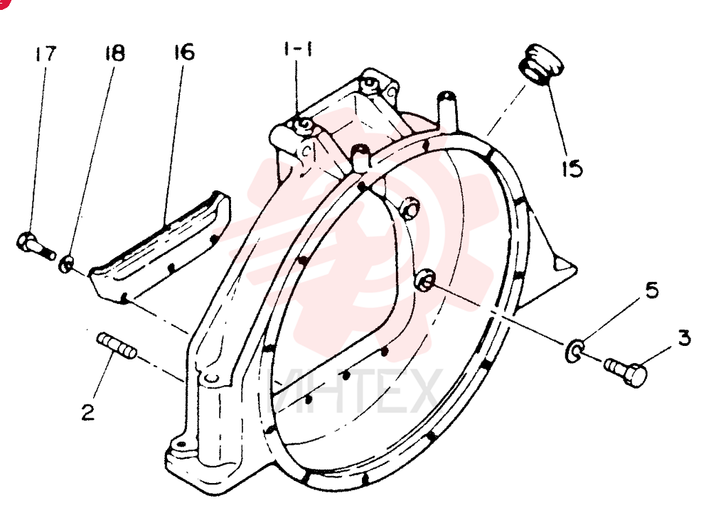HOUSING, FLYWHEEL VI8943142721