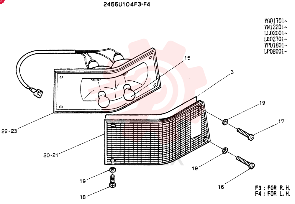 LAMP ASSY 2456U104P3