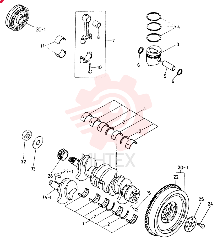 SET OF STD MAIN BRGS VI8941170322