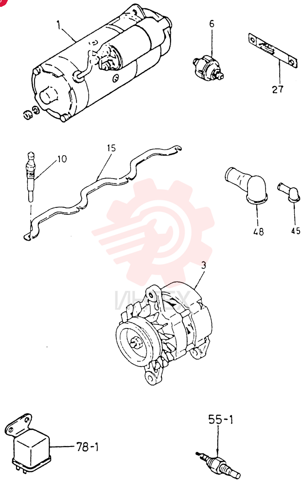 STARTING MOTOR VI8944545590 (1)