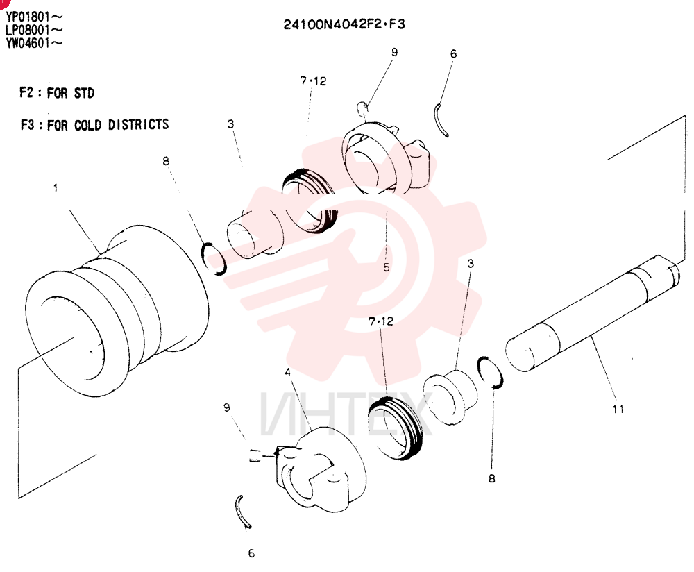 TRACK ROLLER 24100N4042F2
