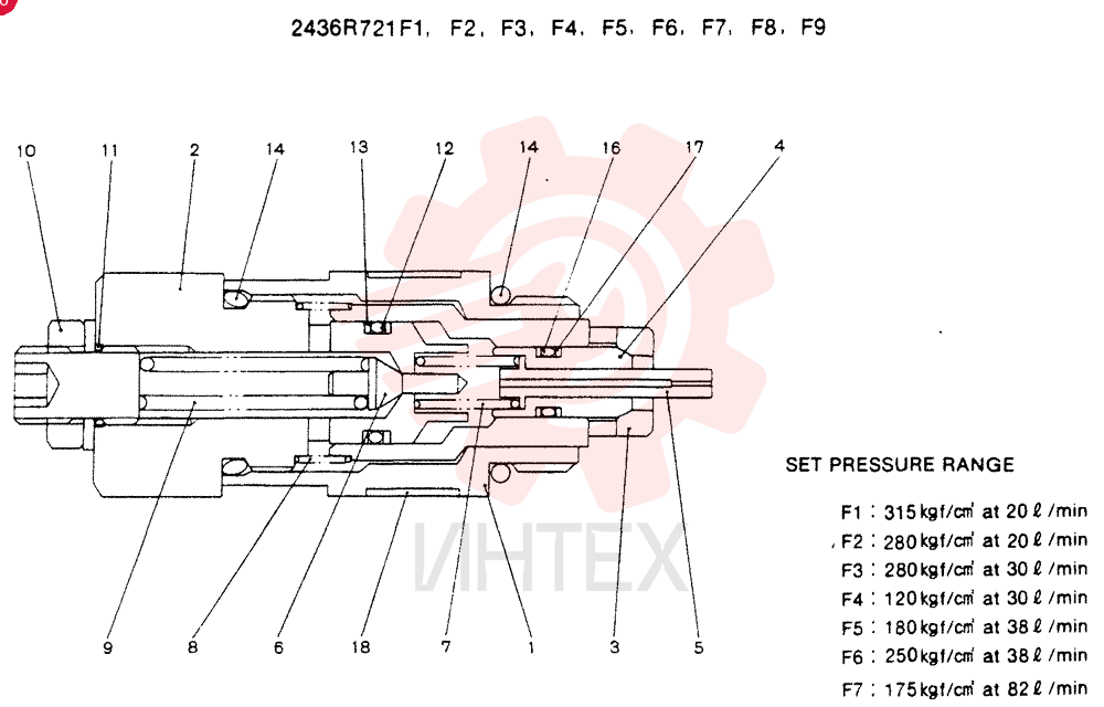 VALVE PRESSURE RELIE 2436R721F1