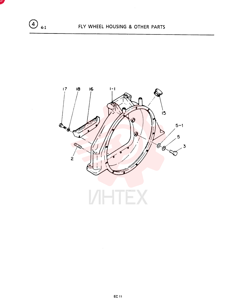 HOUSING; FLY WHEEL VI9113416332