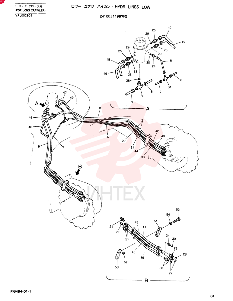 HYDR LINES, LOW 24100J11997F2