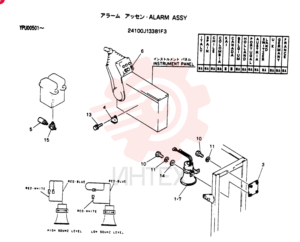 ALARM ASSY 24100J13381F3