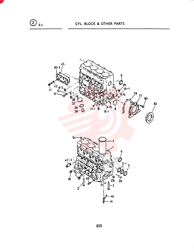 BLOCK ASM.; CYL., Per Unit: 1