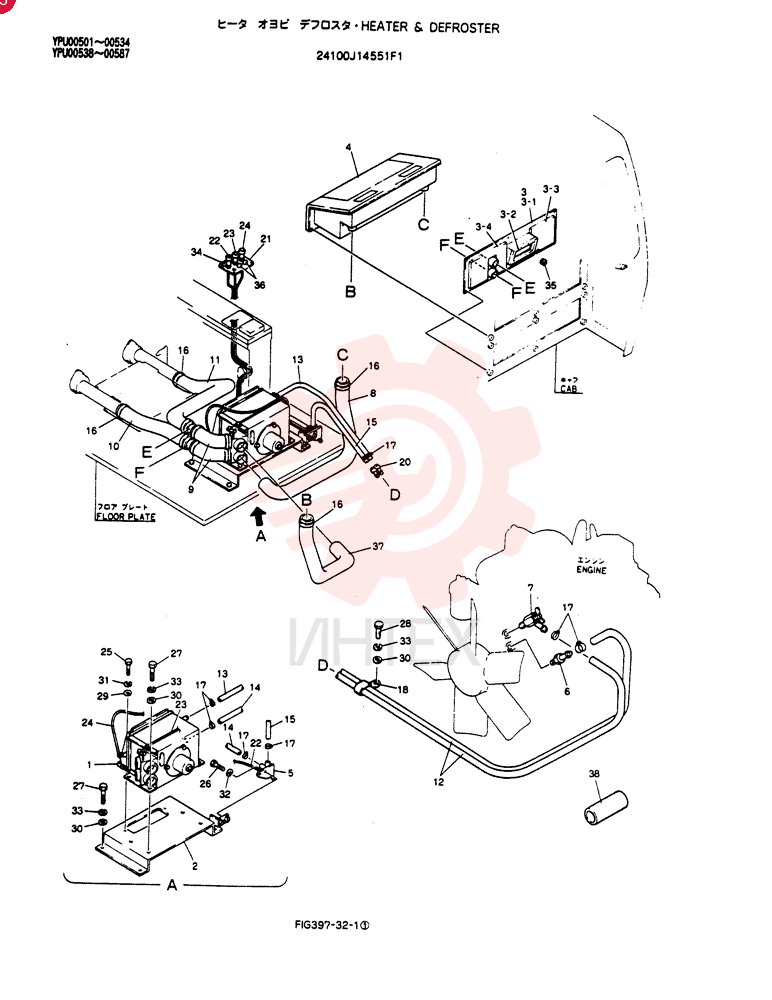 HEATER & DEFROSTER 24100J14551F1