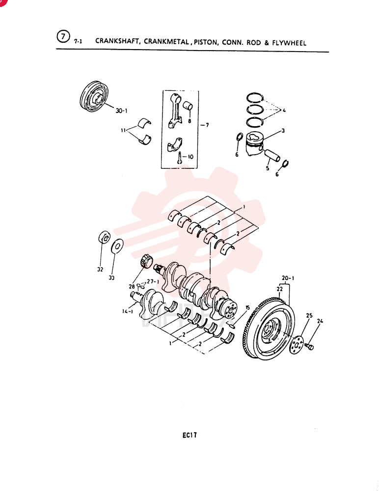 SET OF STD MAIN BRGS VI8941170322