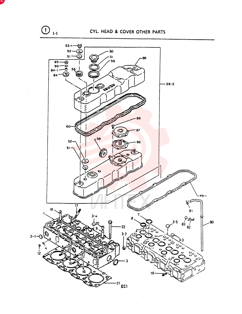 Схема (SK120LC) - MARK III EXCAVATOR BTW YPU0501 - YPU1000 (1/95-12/95) VI8942568531