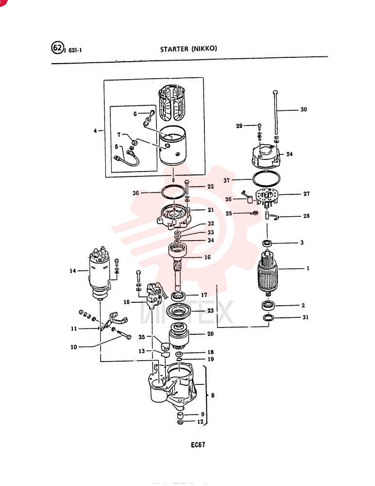 STARTING MOTOR VI8970298630