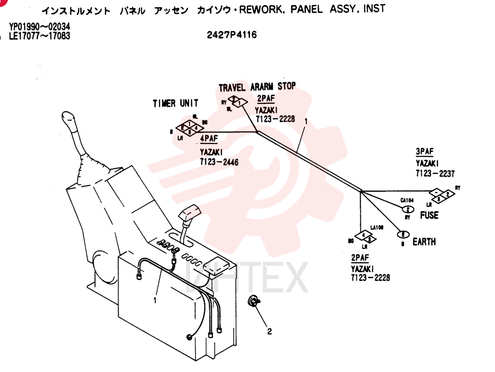 REWORK, PANEL ASSY, INST 2427P4116