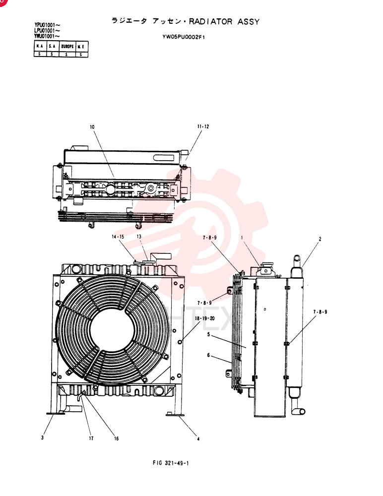 RADIATOR YW05PU0002F1