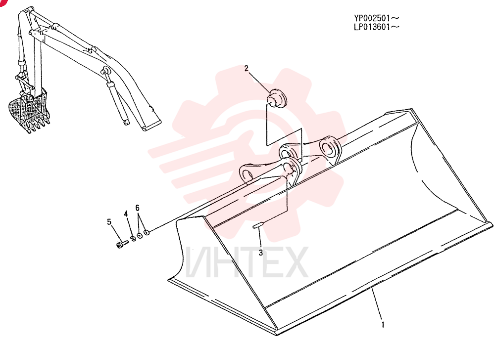 BUCKET ASSY, FINISHING LP61B00021F1