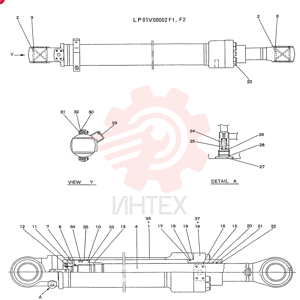 CYLINDER ASSY, ARM LP01V00002F1