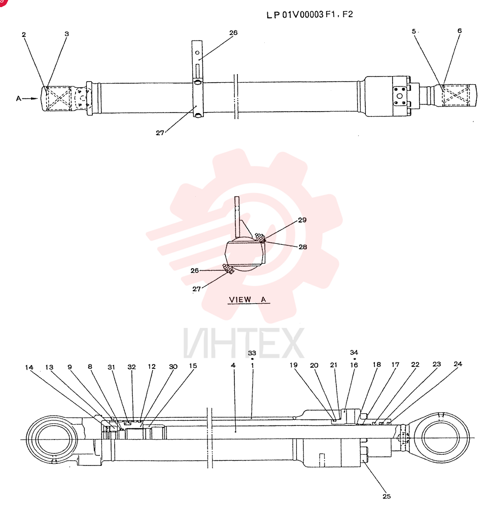 CYLINDER ASSY, BOOM LP01V00003F1