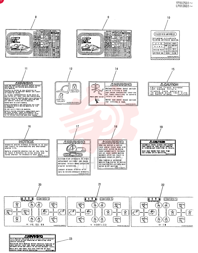 NAME PLATE INSTAL(STD), Start Serial: YP002559