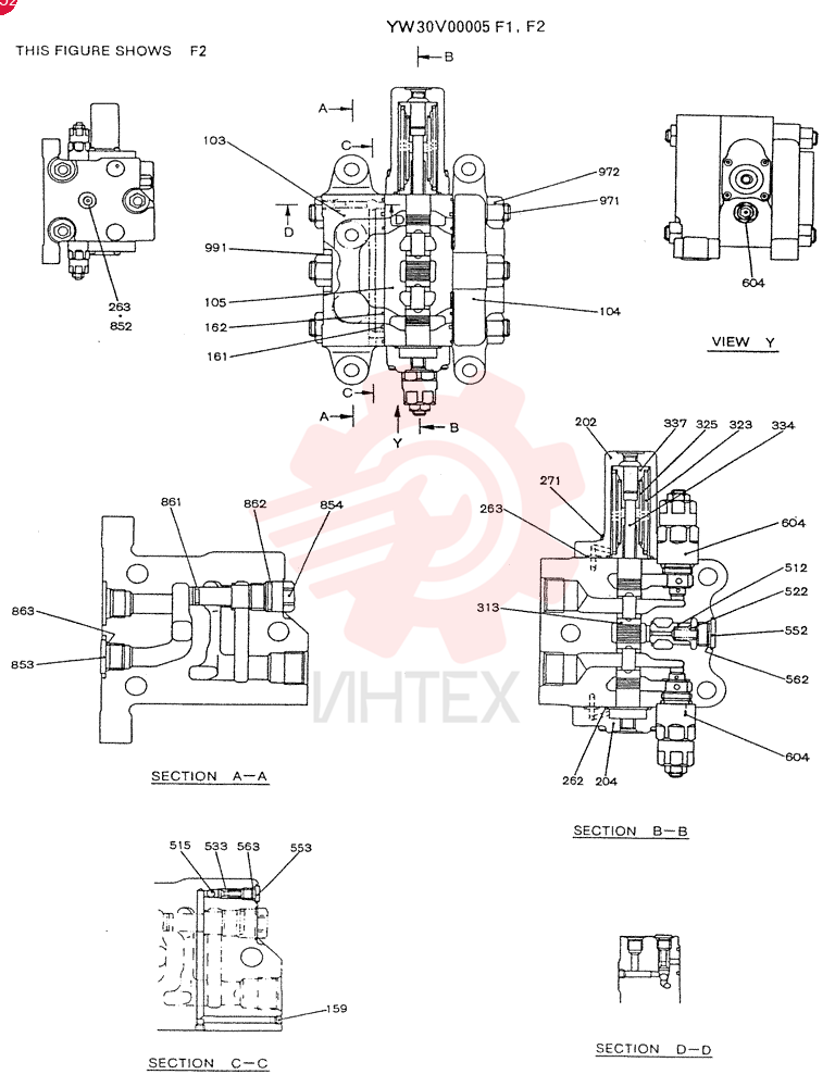 VALVE ASSY, CONTROL YW30V00005F1 (1)