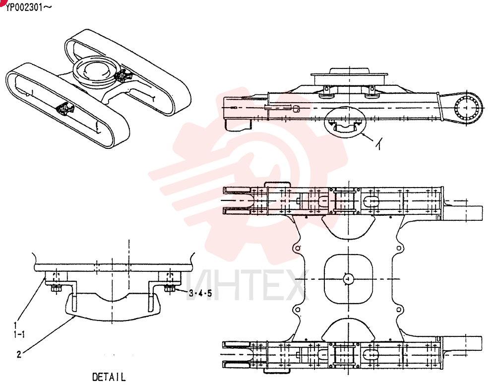 GUIDE ASSY,TRACK LP01P00007F1