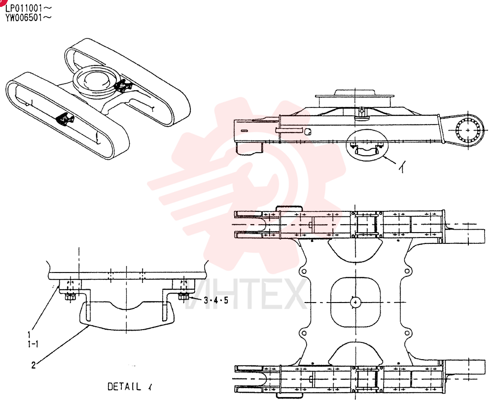GUIDE ASSY,TRACK LP01P00006P1