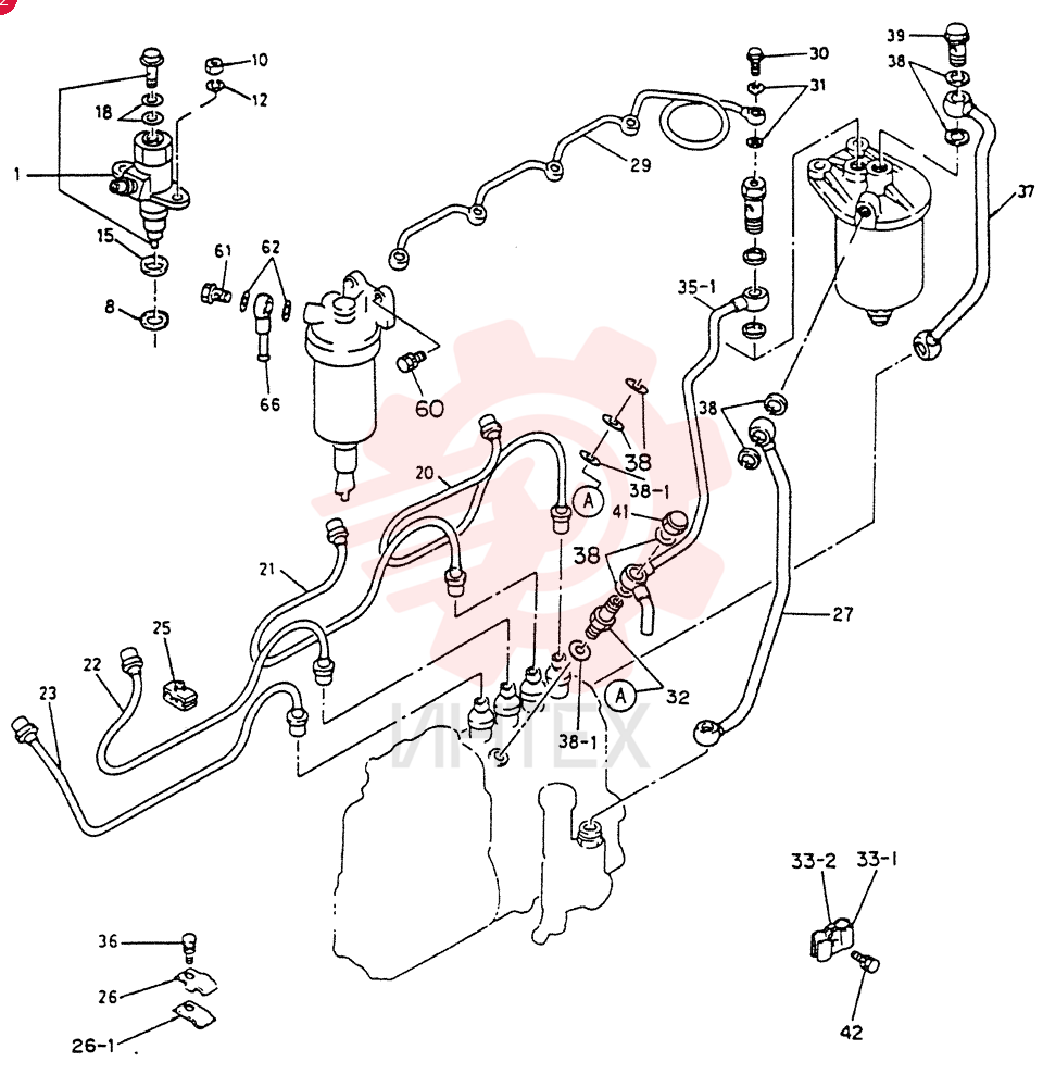 NOZZLE ASM;INJ.FIG58